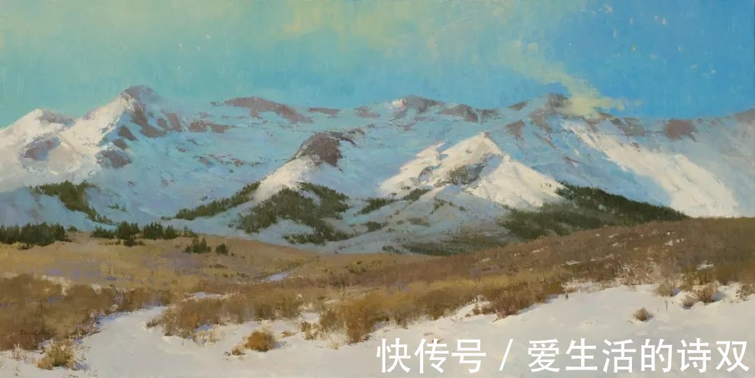 卢伯克$大卫·格里芬的风景油画高清图,放大看,更迷人