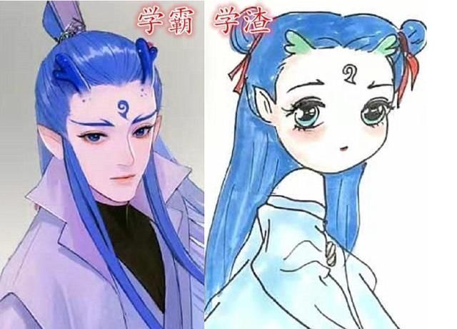 笔下#当学渣美术生画到一半不想画了,画风逐渐跑偏,看完让人笑出眼泪