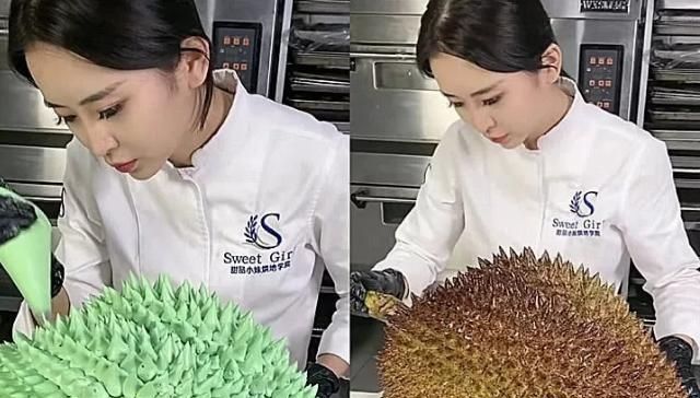 蛋糕遭“变形”是啥样榴莲蛋糕不算啥,看完它确定不是作秀