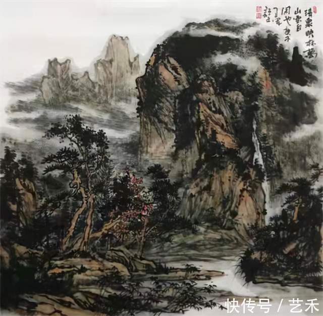 娄师白#古风新韵?意境深远——著名画家张卫军山水画作品赏析