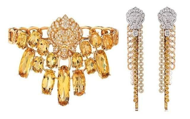 希腊语 四大名贵宝石之一,金色绿柱石打造的首饰,像太阳一样璀璨而夺目