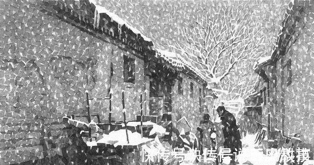 老照片&用铅笔画的胡同!笔法细腻逼真,像老照片一样!