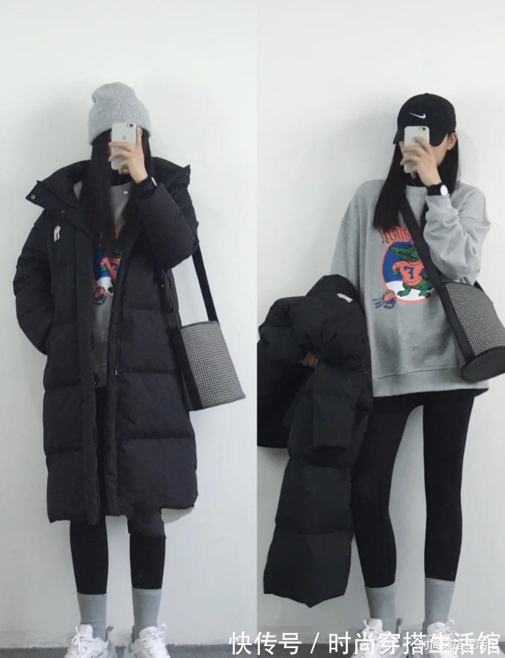 碎花裙|有一种羽绒服,叫“过膝不过踝”,御寒保暖还时尚,很适合普通人