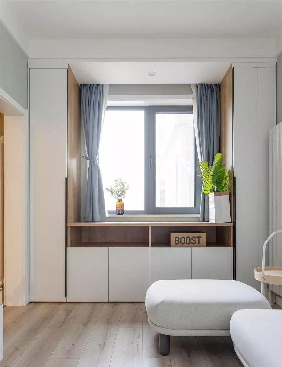 浅灰色|她的70平现代简约小家,客厅加张床,二室变三居,时尚又舒适!