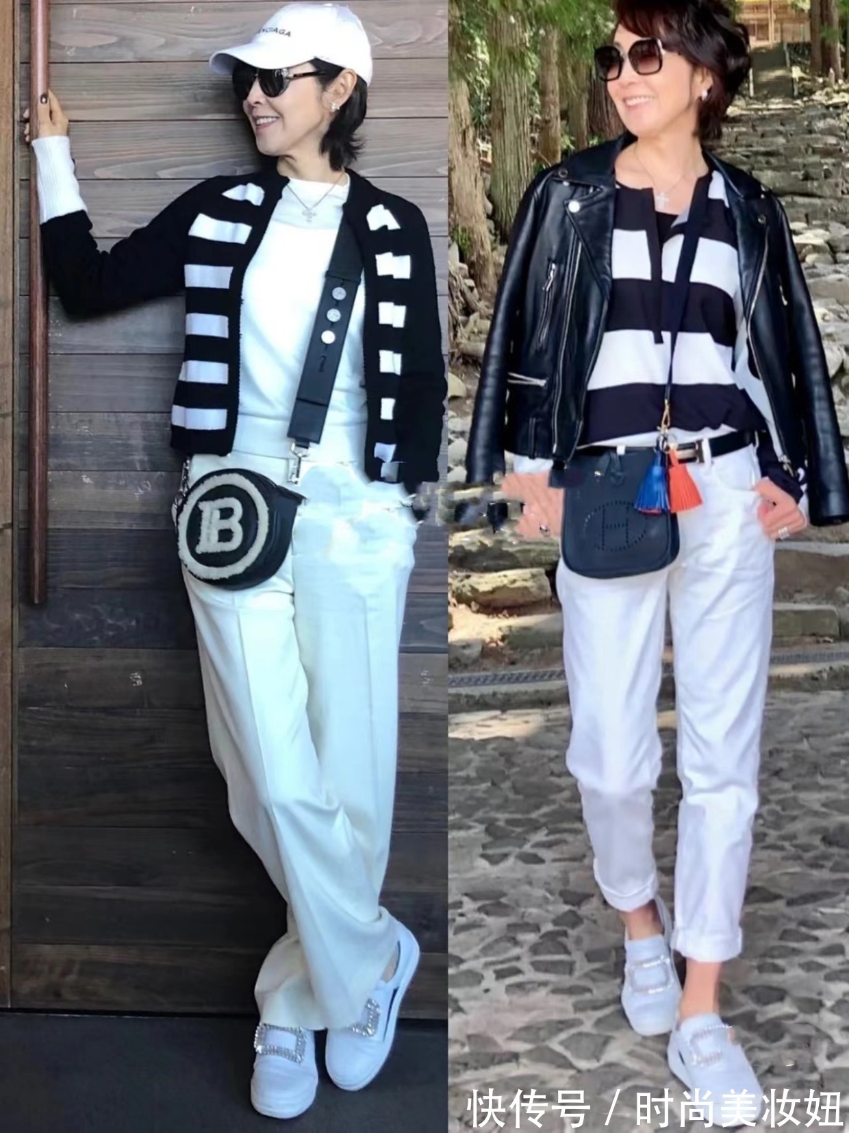 小皮衣|50+“日本主妇”太会穿了,可优雅、可洋气,大妈们该学一学