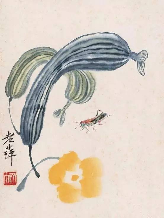 石榴|齐白石笔下的蔬果,令人垂涎欲滴!