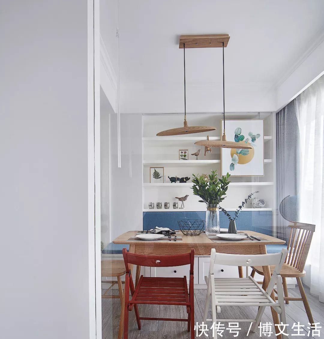 北欧风|113㎡简约北欧风,文艺清新中还有典雅感,好喜欢这样的设计!