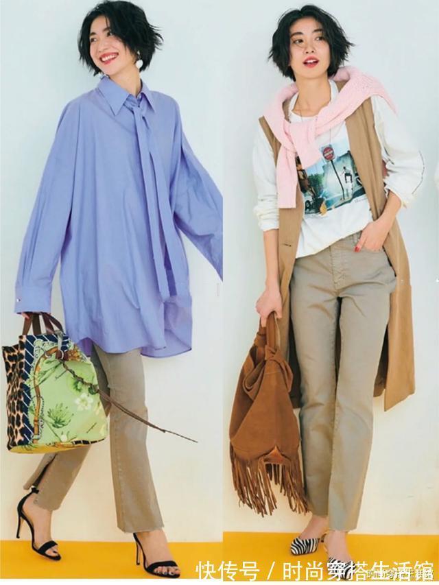 版型|裤子穿搭拒绝模板化,40、50岁女人秋天这样穿,遮肉显瘦还百搭