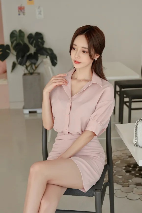 无袖裙|美图欣赏：孙允珠，夏暖梦幻初恋色系简约无袖裙