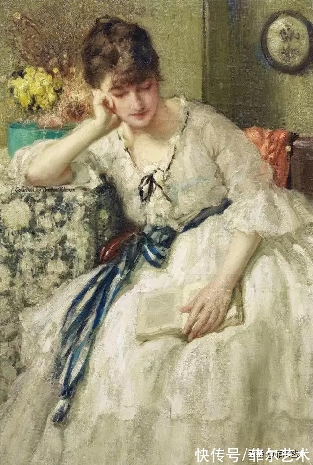 画家|和谐色调，高雅绝伦~法国画家弗尔南·图森特女性人物油画赏析