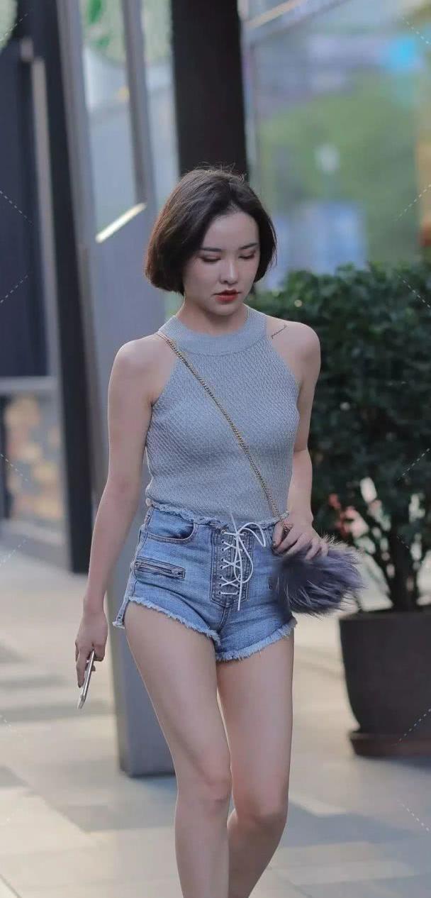 美女|气质短发美女,魅力所在,尽显迷人风采