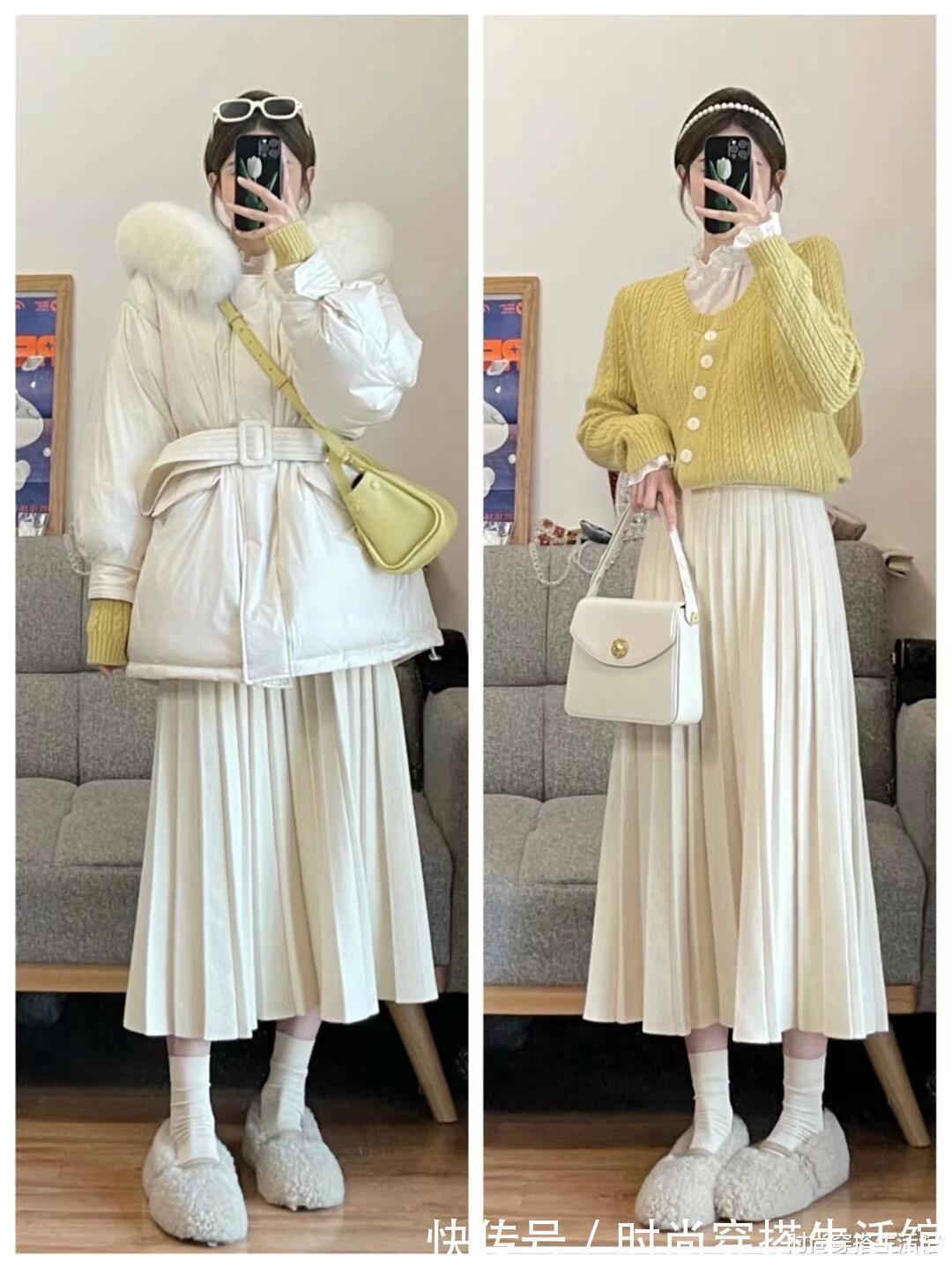 羽绒服 “羽绒服+半裙”才是秋冬王炸搭配,掌握这4个法则,美出新高度