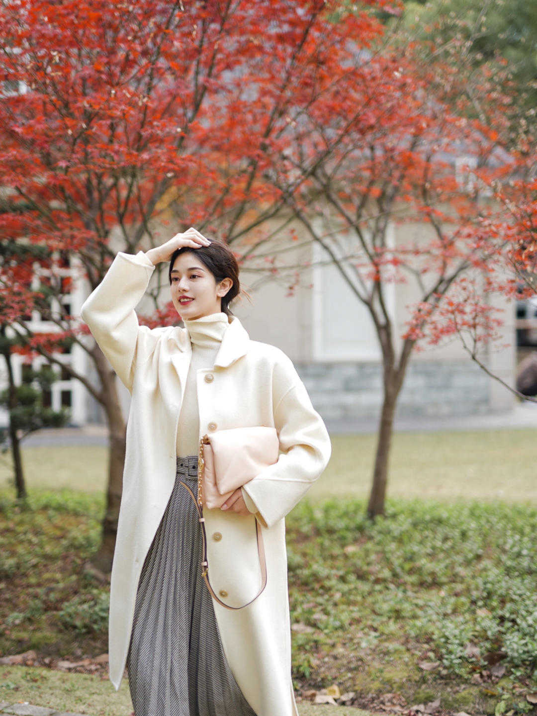 时尚博主|入冬以后火了的大衣,没想到大衣+裙子这样穿洋气,太温柔了