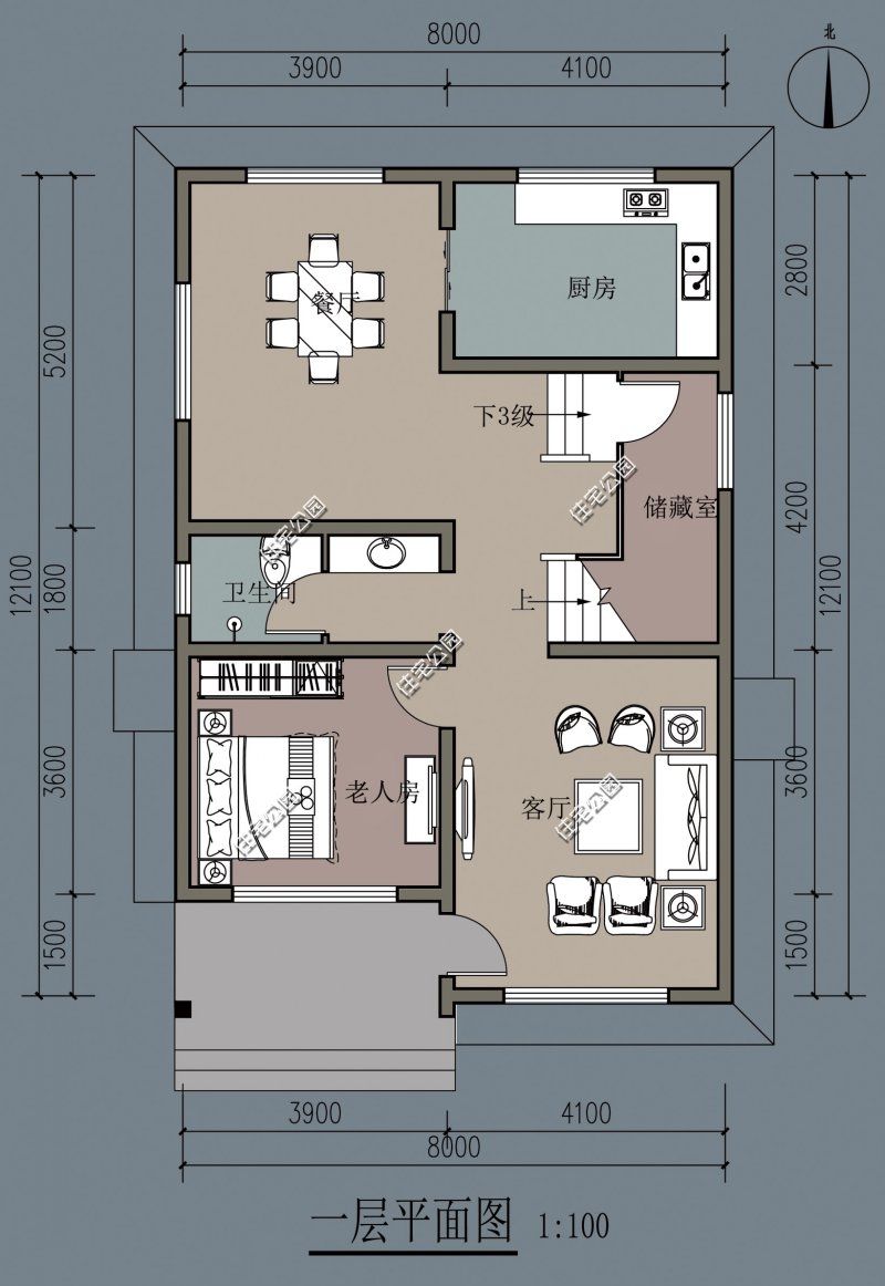 露台|农村建房想省钱？看看这10套平屋顶户型，20来万就能建好