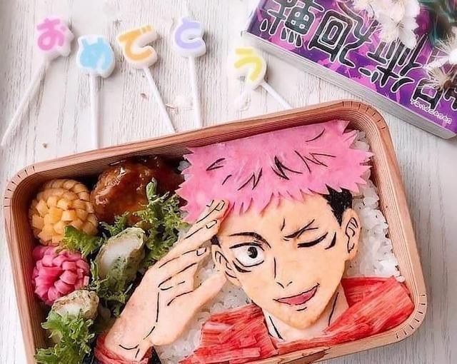 五条悟|日本主妇把便当做成咒术回战角色,简直神还原,五条悟帅到不忍吃
