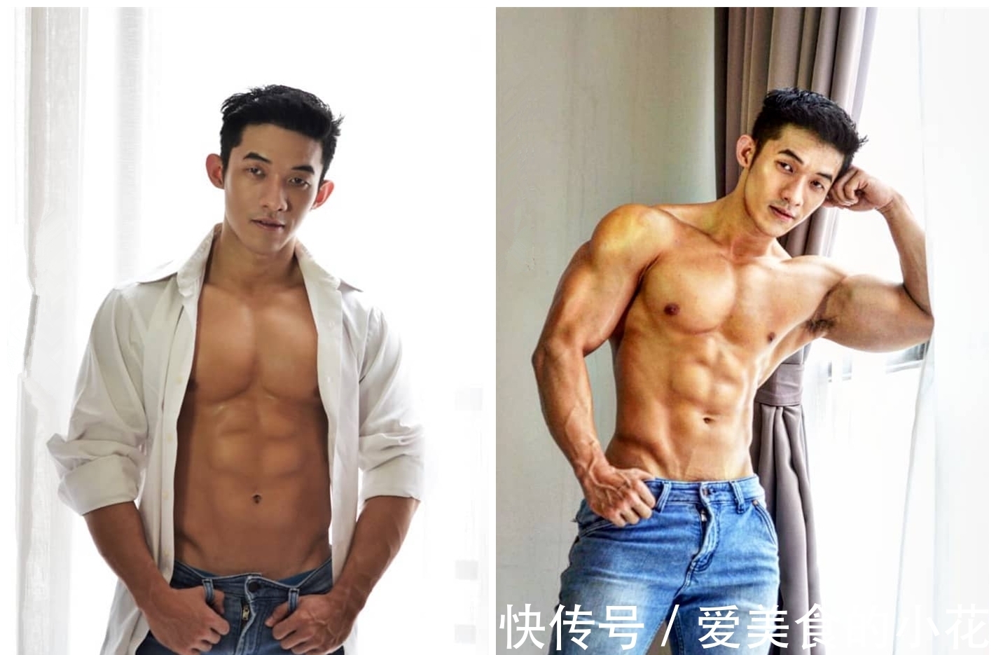 健身房|性感男神：肌肉型男强势来袭，精心雕琢的人鱼线尤其迷人！