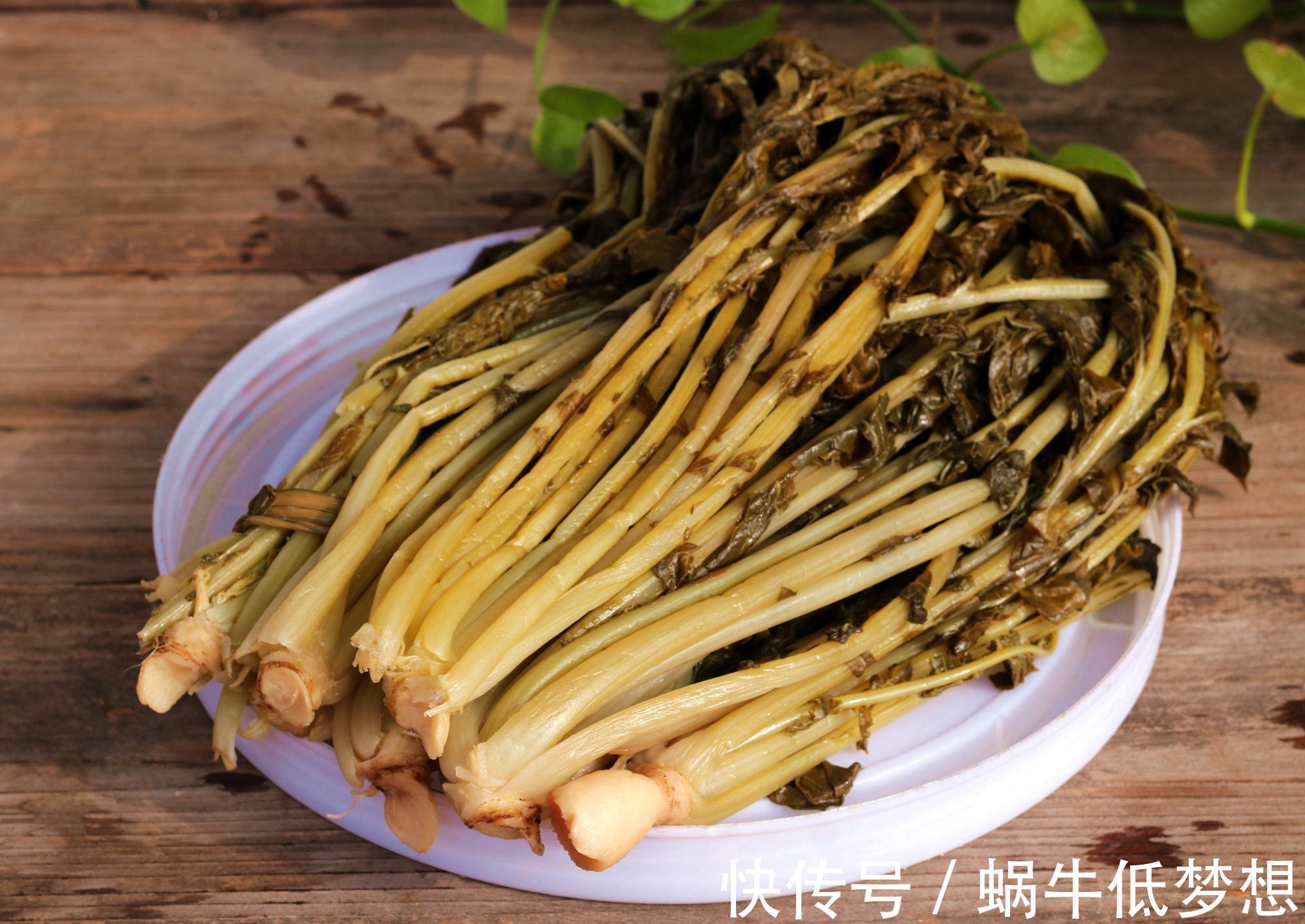 蔬菜中的“人参”，叶子营养极高，10月正鲜嫩，做成酸菜特下饭