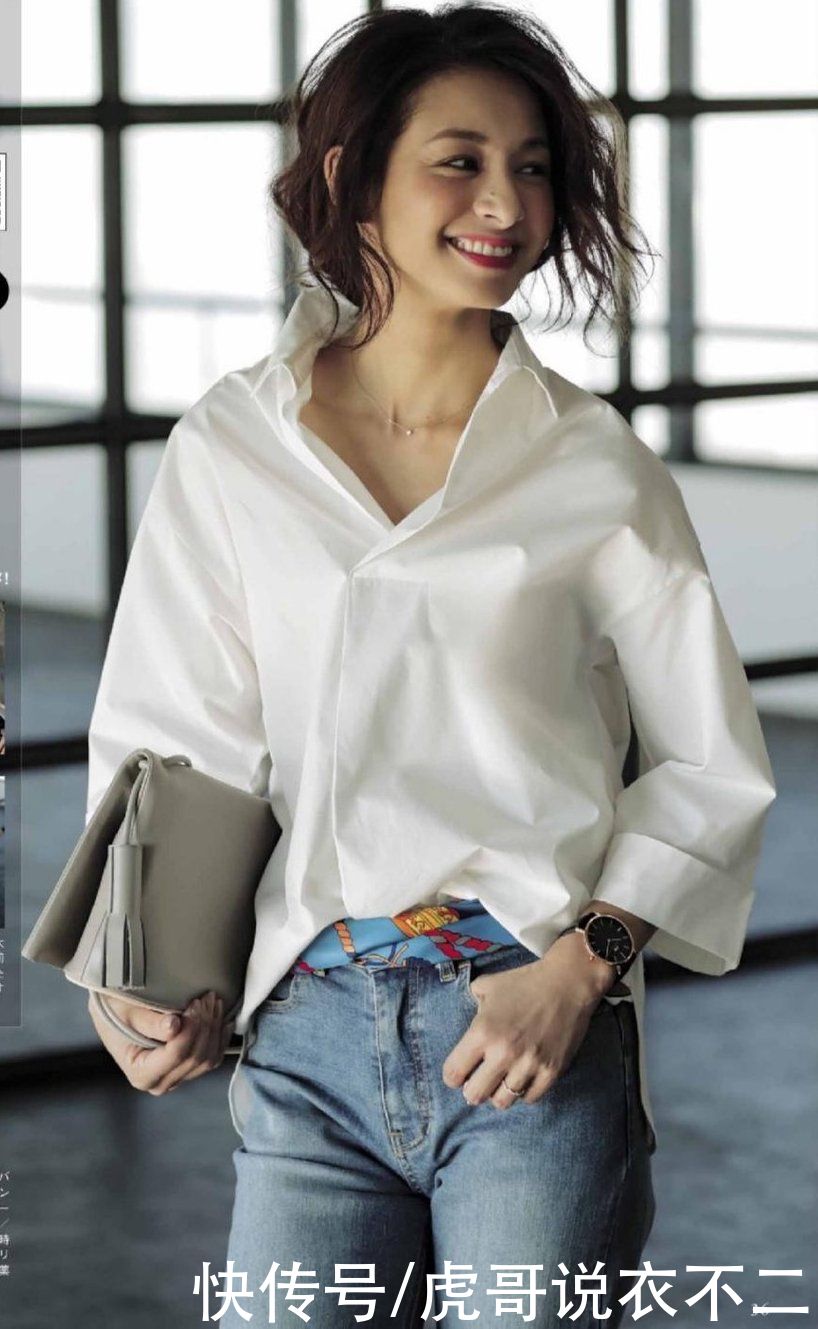 聪明的女人上班要懂得穿衬衫，这样搭配高级又优雅，谁穿都合适