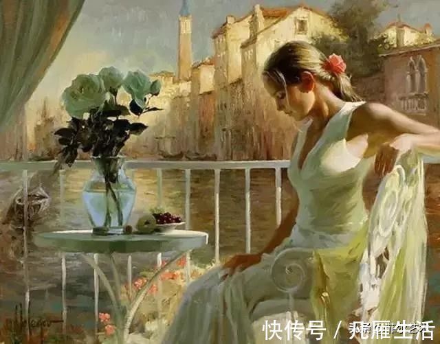 列宾#俄罗斯艺术家油画中的美女,温婉知性的魅力女神