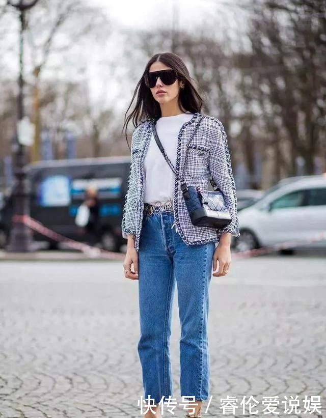 裙子|最近火了一种穿法叫:“小香风外套+裙子”,时髦高级还显瘦