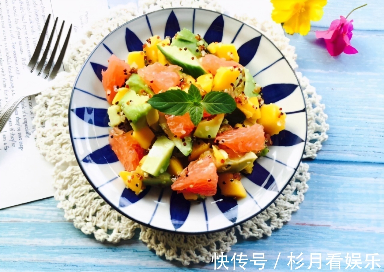 牛油果|健身减脂期吃什么牛油果三色藜麦沙拉，好吃又不胖