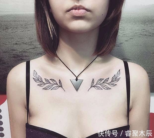 鼠哥|性感可爱的锁骨纹身,女孩子的专属纹身位置,男生千万别轻易尝试