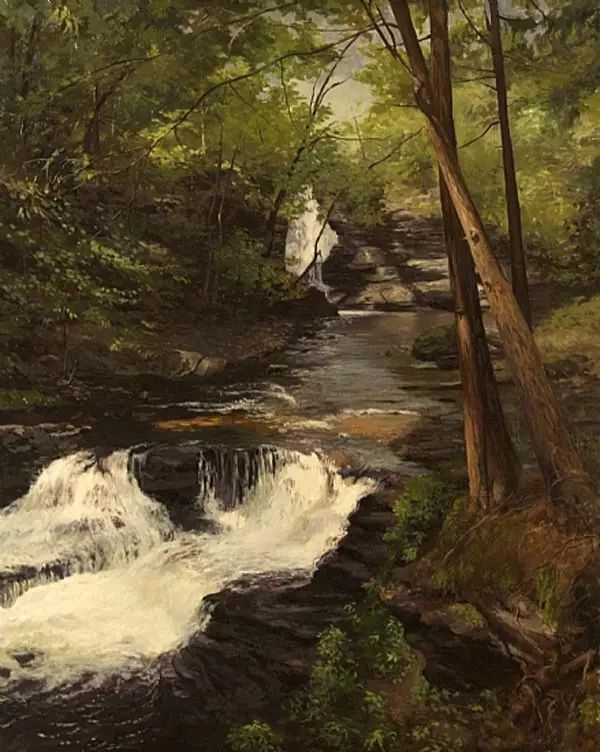 油画#加拿大画家Lili Anne Laurin的风景油画,在形色光影中倾洒出绝美风景