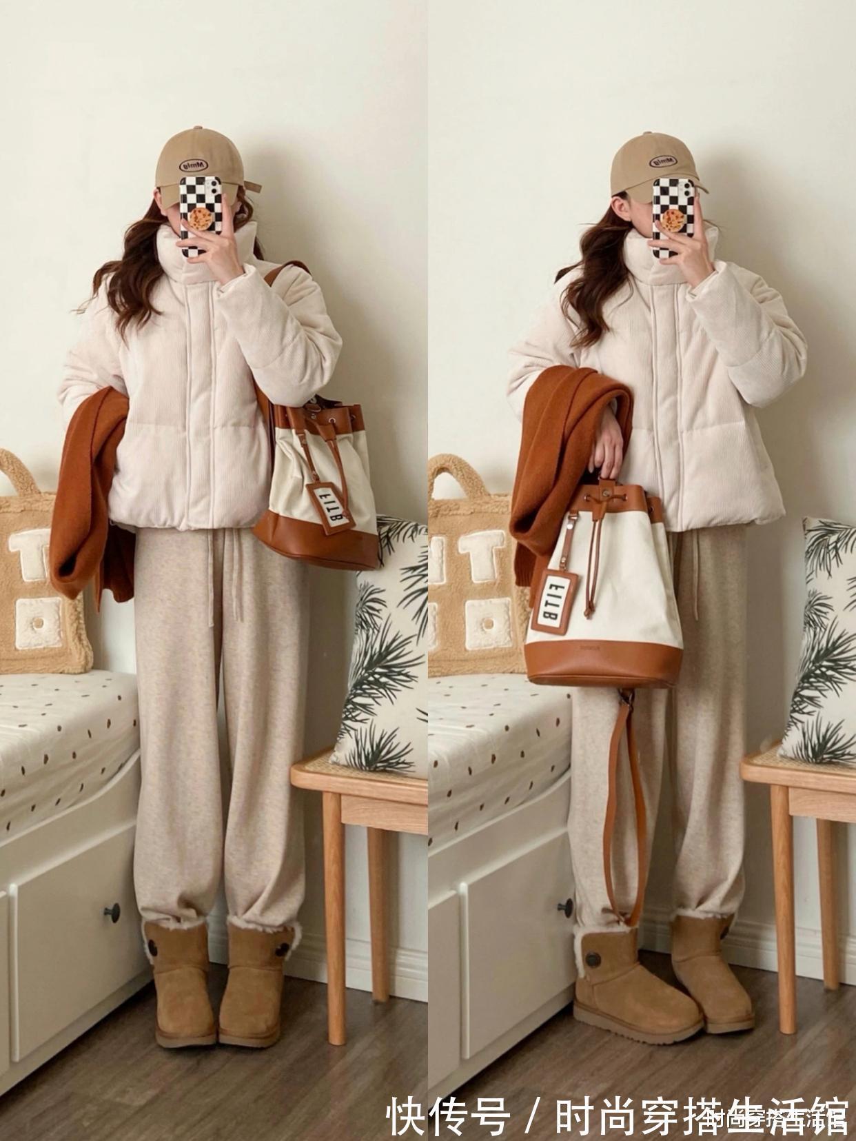 格纹裤|?这位时尚博主的穿搭真圈粉,简约大方又气质,冬天就这么穿超美