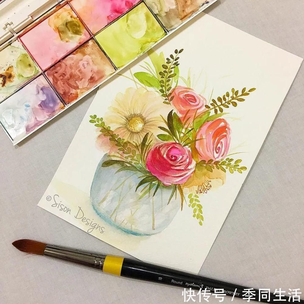 笔尖&美爆!70张超简单小清新的水彩手账,你想要的都在这里!收藏这篇就够了!