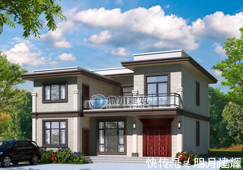 师傅|5款农村平屋顶别墅,施工简单,农村的师傅都会做