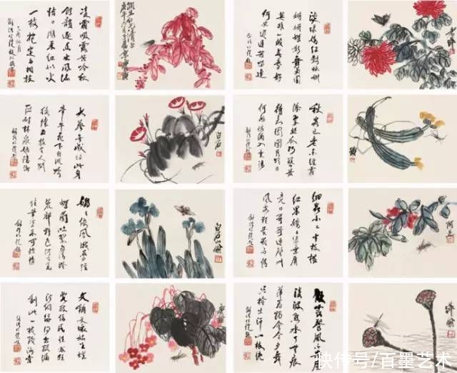 蝴蝶|齐白石草虫图200张，他把草虫画活了