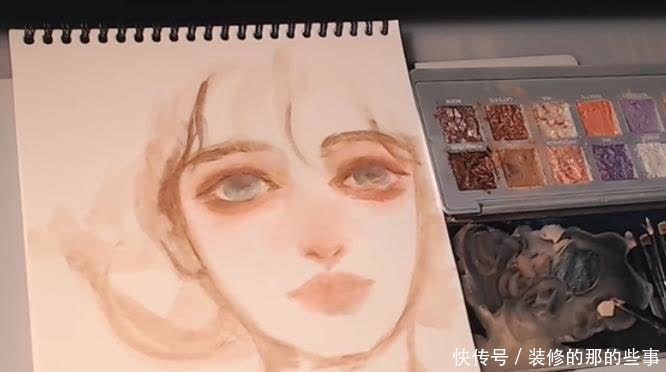 水彩|眼影也能用来画画，画师用眼影画出龙吟玉兔，网友：心疼眼影盘