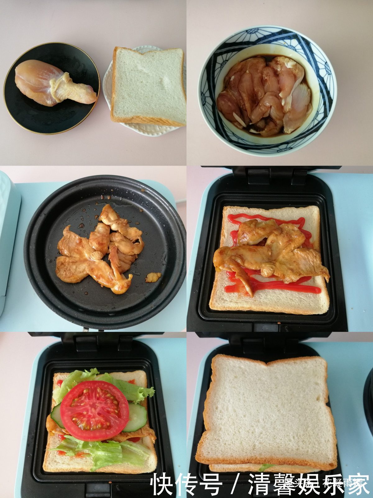 紫薯|火遍全网的早餐三明治,挑战一周6天不重样,这个妈妈超厉害