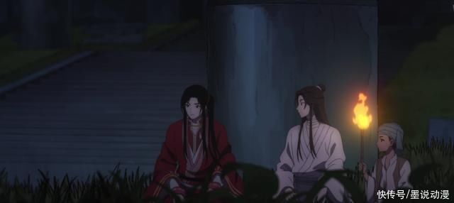 土埋面|天官赐福:谢怜的毒已解，半月将军登场，三郎跳下罪人坑