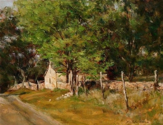 乡村@风景·乡村小景:美国油画家 约翰·奥斯汀·汉娜 的作品欣赏