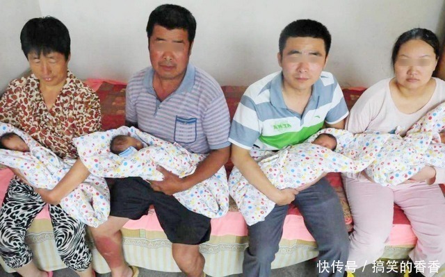 孕妇|孕妇怀四胞胎以为是儿子,结果生四个女儿,爸爸产房外手舞足蹈