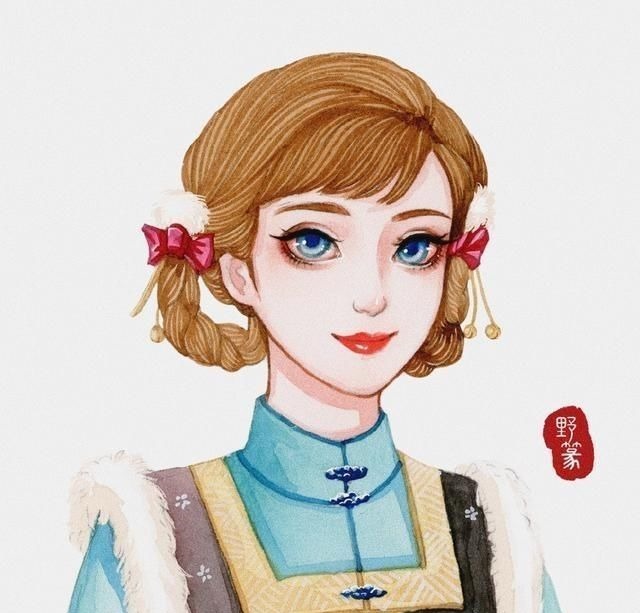 发型 迪士尼公主们不仅换了发型,还穿上了汉服,这份中国风太美了