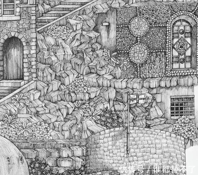 针管$全球最抠女画家，用一支2元针管笔惊艳世界，连英国皇室都惊叹