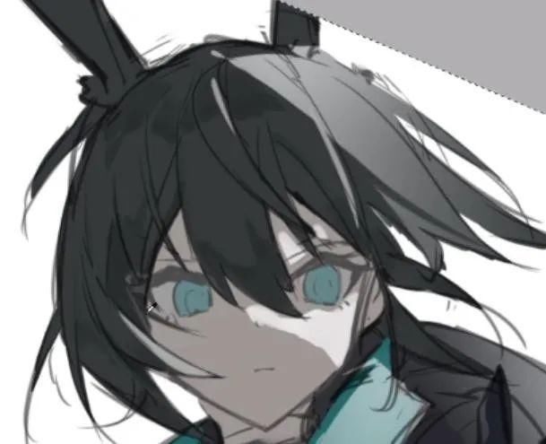  米娅|54张步骤图，带你绘制一个帅气的伪厚涂阿米娅