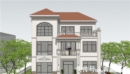 露台|推荐5款三层别墅设计图纸,最适合农村建的房子