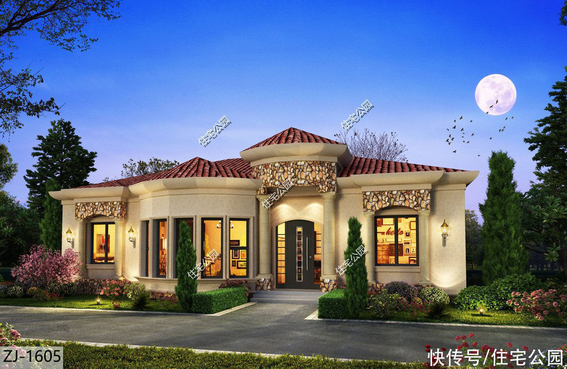 占地面积|农村盖房的好月份,10套一层户型奉上,第3套造价低第6套特别美