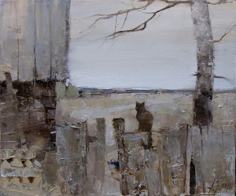 笔触@笔触率性,优雅朦胧的风景油画,迷人!