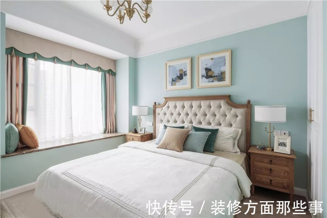 卡座|100平美式风三居室，卡座与餐边柜一体式设计颜值很高