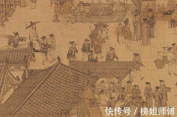 幅画@把清明上河图放大100倍,发现一尴尬场景,树下睡觉小伙在干什么