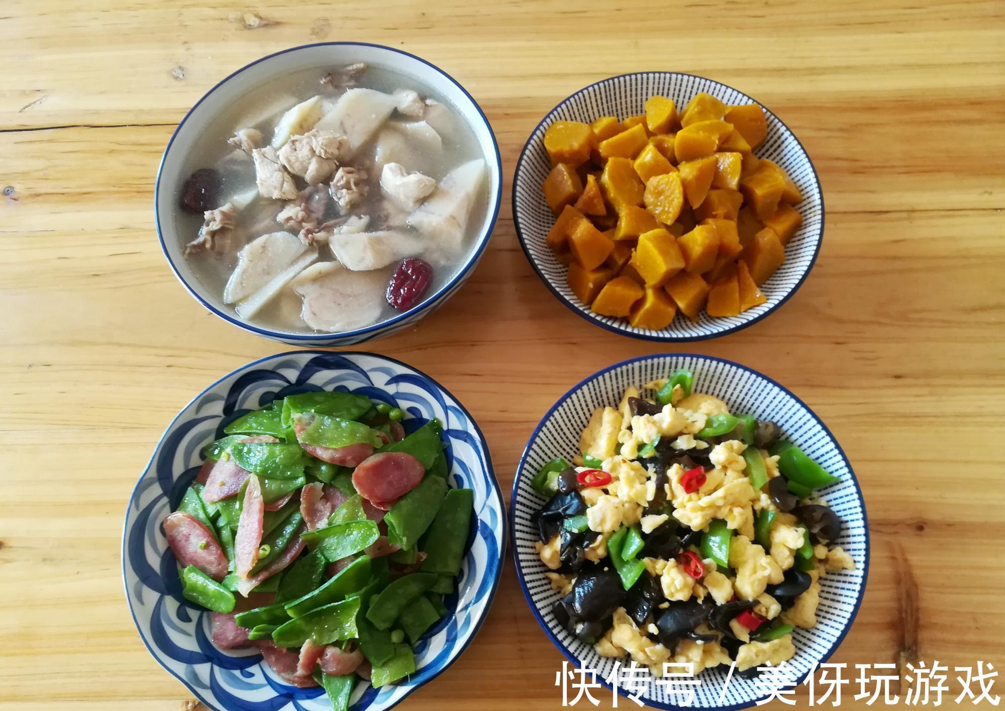 我家晚餐3菜1汤,荤素搭配,好吃不贵,网友:果然是南方人