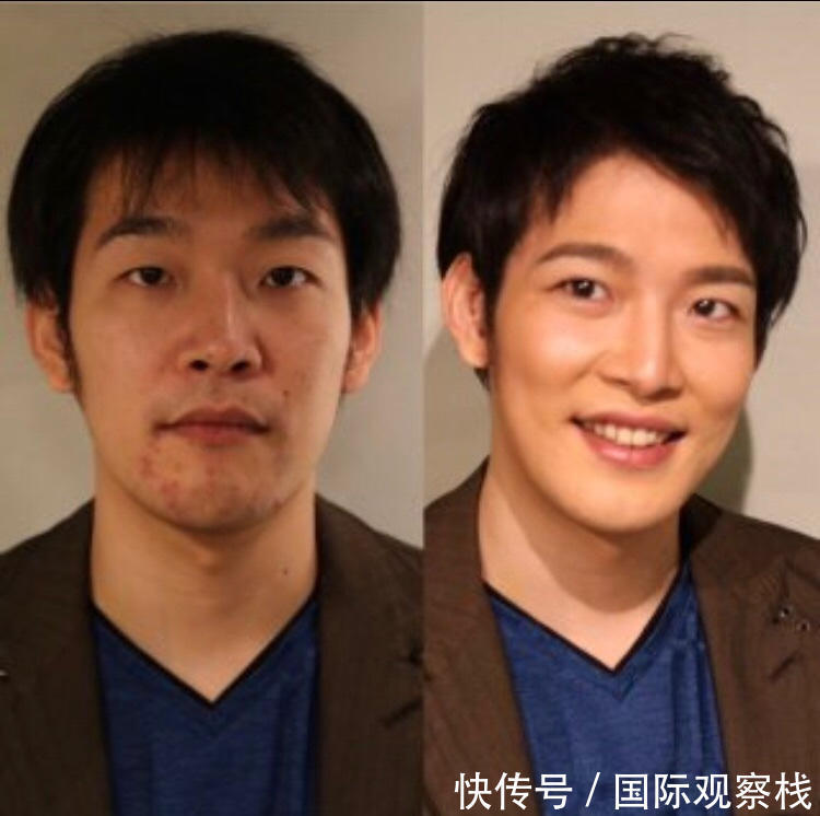 before日本小哥3年苦练化妆,效果惊艳如整容:男人不化妆很吃亏