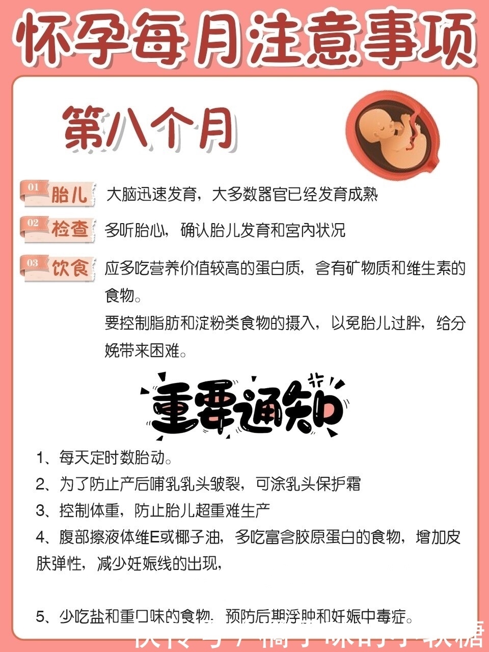 怀孕后每个月要注意什么？教你安心度过孕期