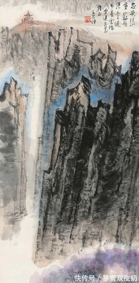 津门|津门大家王学仲的山水画,潇洒写出,飘逸奇拙