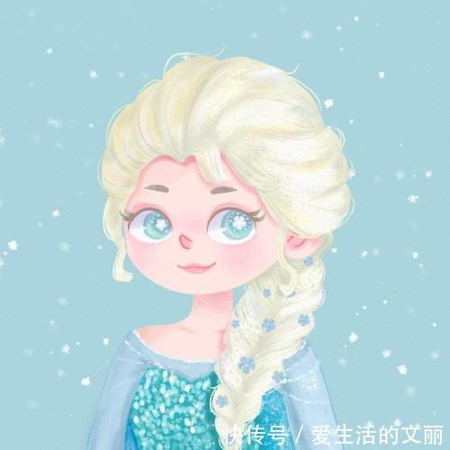 仙度瑞拉$插画风的迪士尼公主,艾莎女王眼里有雪花,花木兰眼里是什么?