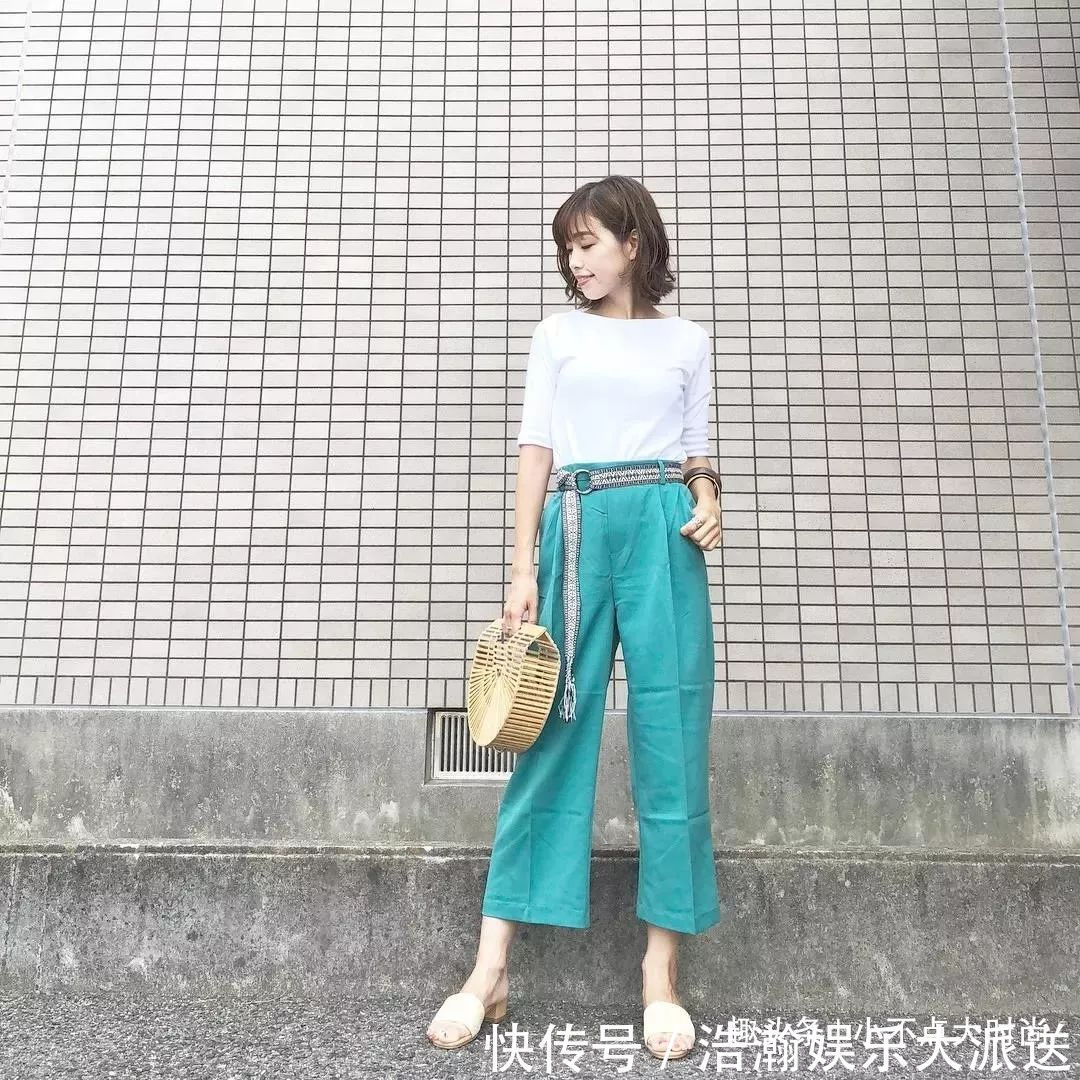 高腰线 日本小个子妈妈初秋穿搭真显高!简约又气质,适合所有小个子!